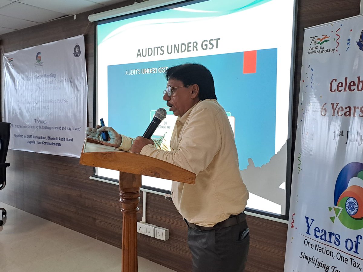 LNotandas's tweet photo. @CGSTBhiwandi @CBIC @cgstmumbaizone Truly amazing session on 6th year of GST. https://t.co/jiOJMnXnE9