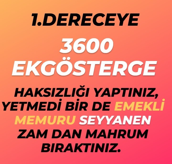 Nehirim06's tweet photo. #kabuletmiyoruz #BirinciDereceye3600 #kabuletmiyoruz #BirinciDereceye3600 @RTErdogan @isikhanvedat  @erkanakcay45 @akbasogluemin @_aliyalcin_ @OnderKahveci @TurkesGuney @yusufyazgan37 @Kamu_Sen @MemurSenKonf  GEÇ OLMADAN  KANUN TEKLİFİNE 1.DERECEYE 3600 EKGÖSTERGE DE EKLENSİN https://t.co/i5HaXbTKj0