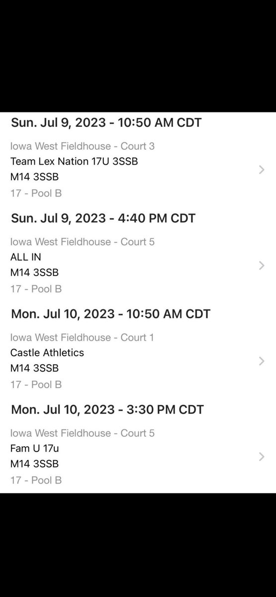 Excited to travel to Nebraska and Iowa for the Premier Grand Nationals and the second Adidas Session! Here’s my schedule: