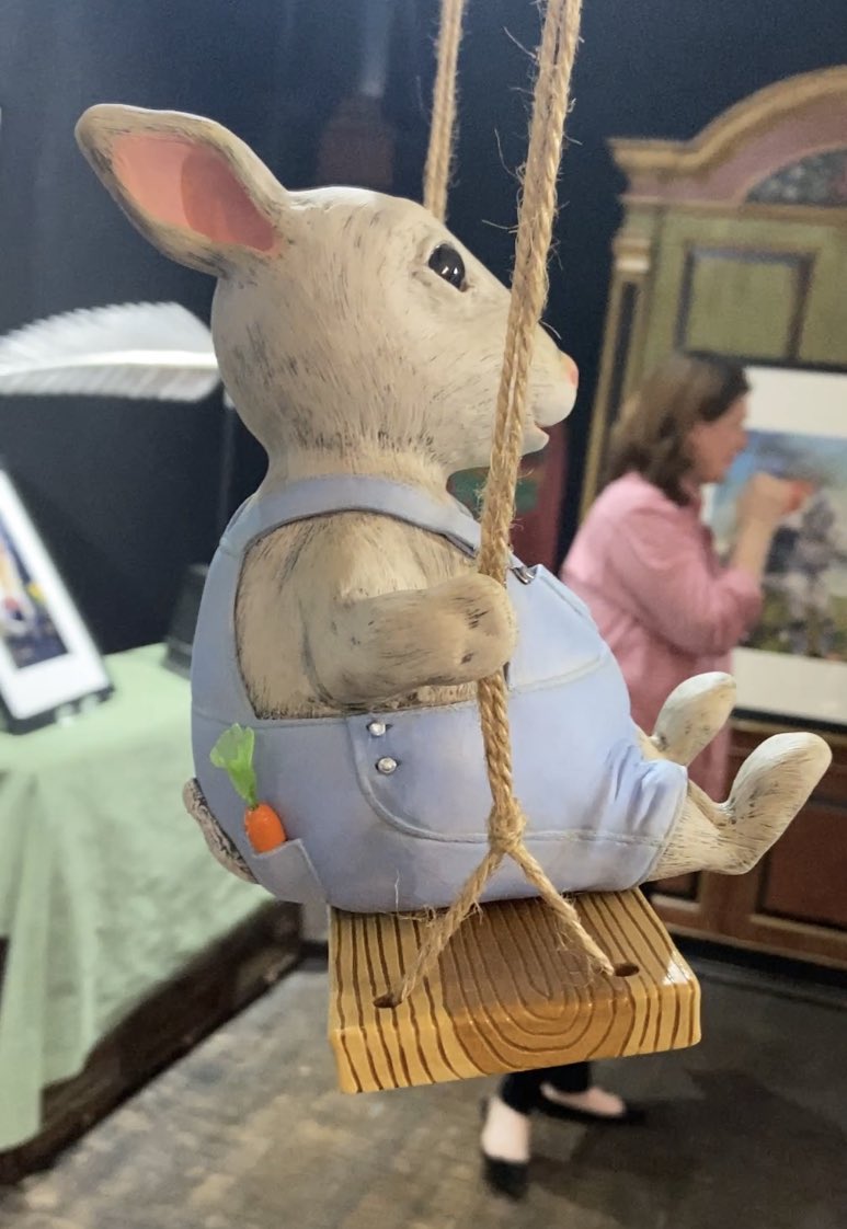 “Kevin, Kid Rabbit” on display.
