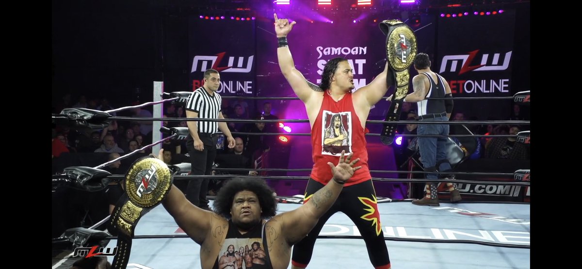 bigdaddyGOC's tweet photo. The Samoan Swat Team #MLWFusion the Tag Team Champions of #MLW The Blood🩸Line is everywhere #SamoanDynasty #UltimateUce #SST #Bloodline #WWERaw #Smackdown #WWE # https://t.co/5zPPvM3SEg