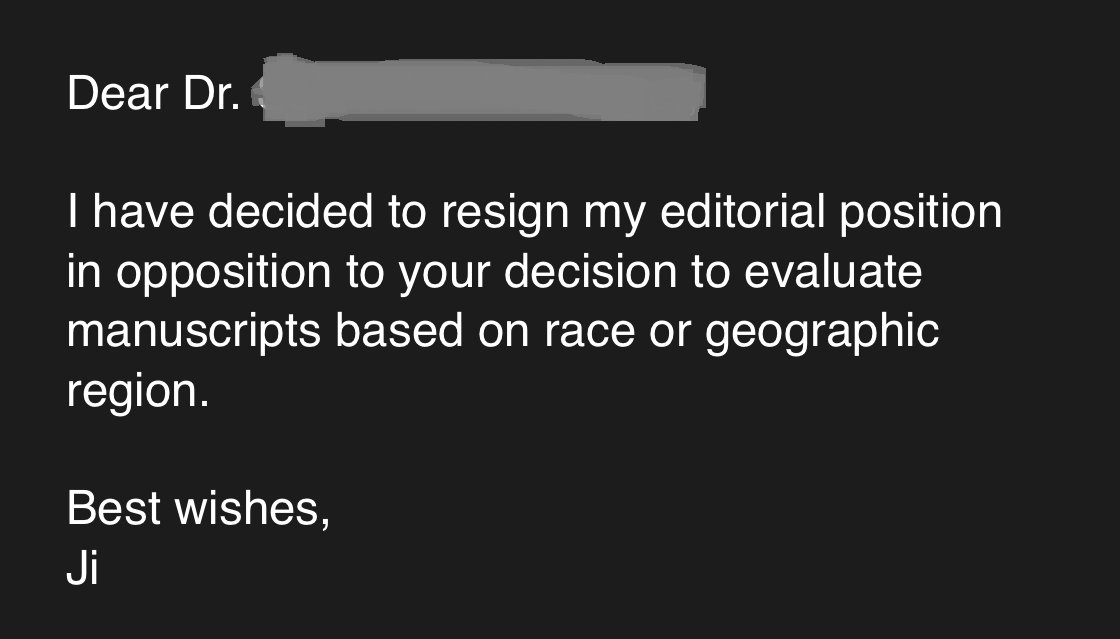 Today I resigned from the role of Associate Editor of Frontiers in Plant Science in opposition to the section chief editor's decision to evaluate manuscripts based on race or geographic region.
#NoFrontiers
#TheLastStraw