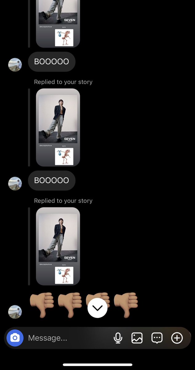 JKSTlME's tweet photo. my bf whenever I post jk on my stories https://t.co/23XQw61Ac2