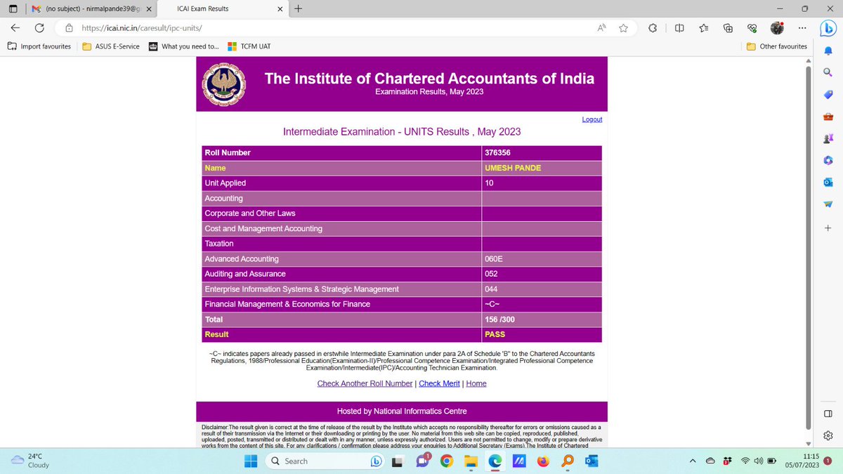 nir_pande's tweet photo. @neerajarora91 Dear Sir, I have cleared my Inter 2nd group in this result but i must give you credit for Audit Class. I had taken you audit class very seriously and it was very very interesting because of your teaching style. https://t.co/WEZrf8qR9C