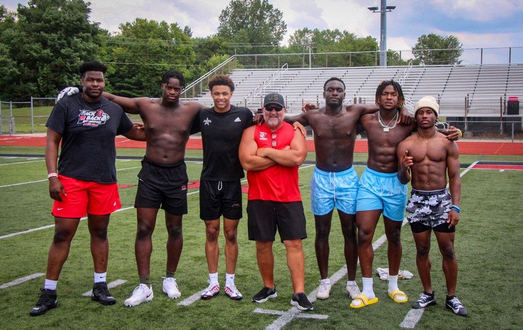 Tom Bolden (@coachtombolden) on Twitter photo Great having former players, those I had the pleasure to coach & those I had the pleasure to coach against, come by for some work while home! Lots of talent in this pic! Proud of all of them!!
<a href="/tshabola_tegra/">Tegra “Masta T” Tshabola</a>
<a href="/lukusa_joshua/">Joshua Lukusa</a>
<a href="/MalikHartford/">Malik Hartford</a>
<a href="/AlexAfari8/">Alex Afari</a>
<a href="/Kj_Superman2/">K2</a>
<a href="/Bwhite3_/">ᗷᖇᗩᑎᗪOᑎ ᗯᕼITᗴ ³</a> Great having former players, those I had the pleasure to coach & those I had the pleasure to coach against, come by for some work while home! Lots of talent in this pic! Proud of all of them!!
<a href="/tshabola_tegra/">Tegra “Masta T” Tshabola</a>
<a href="/lukusa_joshua/">Joshua Lukusa</a>
<a href="/MalikHartford/">Malik Hartford</a>
<a href="/AlexAfari8/">Alex Afari</a>
<a href="/Kj_Superman2/">K2</a>
<a href="/Bwhite3_/">ᗷᖇᗩᑎᗪOᑎ ᗯᕼITᗴ ³</a>