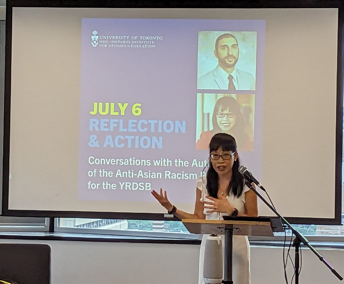 jlay02's tweet photo. Just attended an incredible event: 🌸 Reflection and Action - Conversations with the Authors of the Anti-Asian Racism Report for the YRDSB. 📚 Dr. Mary Reid and Dr. Ardavan Eizadirad shared their findings and explored how we can move toward systemic change.  ✨ #AntiAsianRacism https://t.co/rig1pxbMq0
