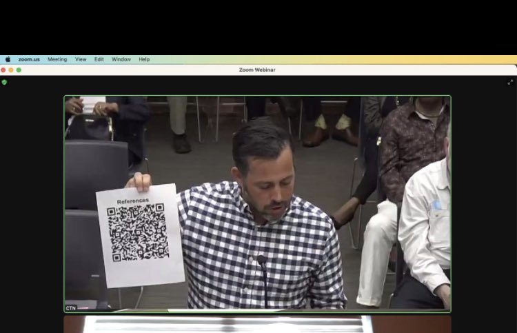 William D. Lopez (@lopez_wd) on Twitter photo Omg I’m obsessed with <a href="/FlemingPaulJ/">Paul J. Fleming</a> testifying at city council in support of the Ann Arbor driving equality ordinance and holding up a QR code for his citations 😍 Omg I’m obsessed with <a href="/FlemingPaulJ/">Paul J. Fleming</a> testifying at city council in support of the Ann Arbor driving equality ordinance and holding up a QR code for his citations 😍