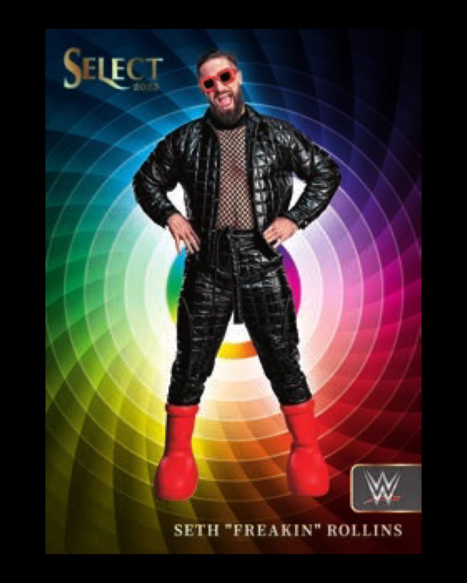 2023 Select WWE will feature a rare card of Seth “Freakin” Rollins wearing the <a href="/mschf/">MSCHF</a> Big Red Boots…