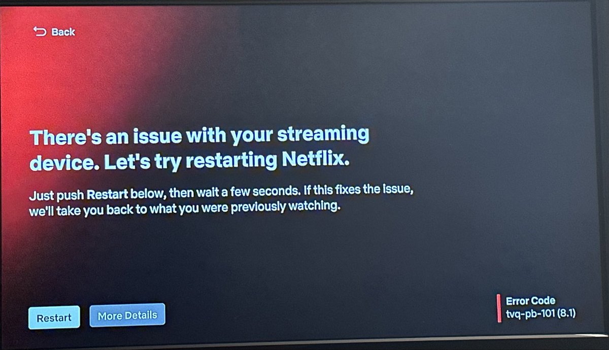 5uckyou's tweet photo. @Netflix_CA wtf am I paying for if I keep getting this error everyday??????? https://t.co/BoNNjplbky