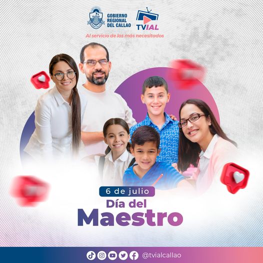 GRTyC_Callao's tweet photo. #Efemérides || ¡𝗙𝗘𝗟𝗜𝗭 𝗗Í𝗔 𝗗𝗘𝗟 𝗠𝗔𝗘𝗦𝗧𝗥𝗢! 🤩🧑🏫
El Gobierno Regional del Callao, a través de la Gerencia de Transportes y Comunicaciones, saluda a todos los maestros en esta fecha tan importante.
#gtyc #gorecallao #reconocimiento #nuestrosprofes https://t.co/xxNwbQHONh