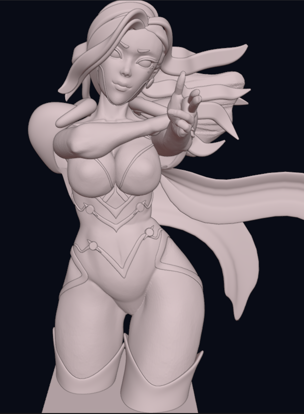 AmbiC1240's tweet photo. @PlayOmega  #OmegaStrikers Working on a sculpture of Estelle. Hope you guys like it. Maybe ill 3d print it and paint it. https://t.co/v1Q6zBC8Fq