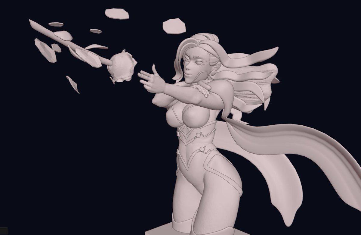 AmbiC1240's tweet photo. @PlayOmega  #OmegaStrikers Working on a sculpture of Estelle. Hope you guys like it. Maybe ill 3d print it and paint it. https://t.co/v1Q6zBC8Fq