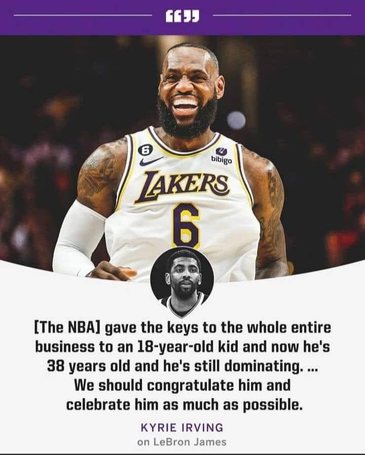 LBJsBest's tweet image. Kyrie was keeping it real when he said this about LeBron.