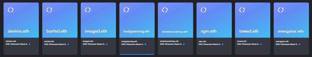 EnsLists's tweet image. Make me an offer on some of these 🤝🔥💥
#ensdomains #ens #ethereum #ETH #doteth #NFT