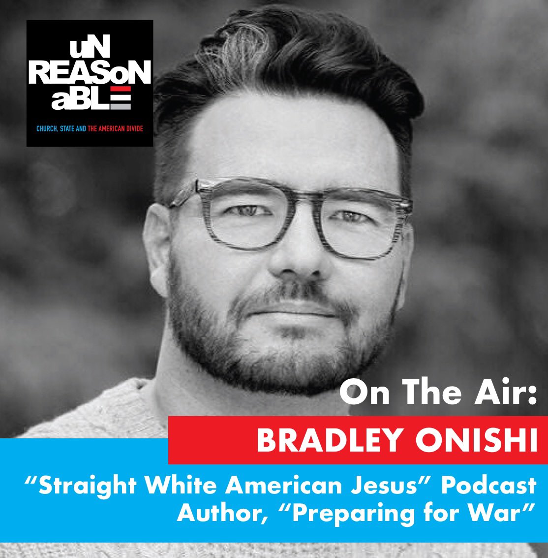 ur_pod's tweet photo. Bradley Onishi joins us from the front lines of Christian Right’s holy war on Democracy to help us answer the urgent question: “What Are They Thinking?”
@BradleyOnishi @lawton_sophie @mmfa @straightwhitejc #christiannationalism #preparingforwar #separationofchurchandstate https://t.co/hN6JIHSOKt