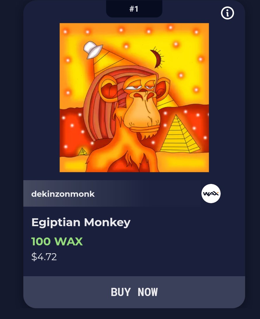 Support this new project of monkeys they are very rare and unique, new project starting... Check it out 

Link: atomichub.io/market/sale/wa…

#NFT #NFTCommmunity