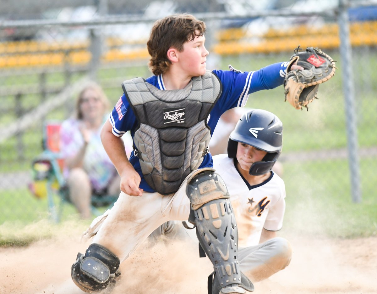 WmsptSunGazette's tweet photo. Rain and lightning forced two District 12 finals to get postponed.
-The South/Montoursville junior baseball final will be resumed at 5 p.m. at Montoursville on Friday
-The 9-11 championship will resume at Lamade at 5:45 p.m. on Friday, with an "if" game possibly after https://t.co/Zs376QYY59