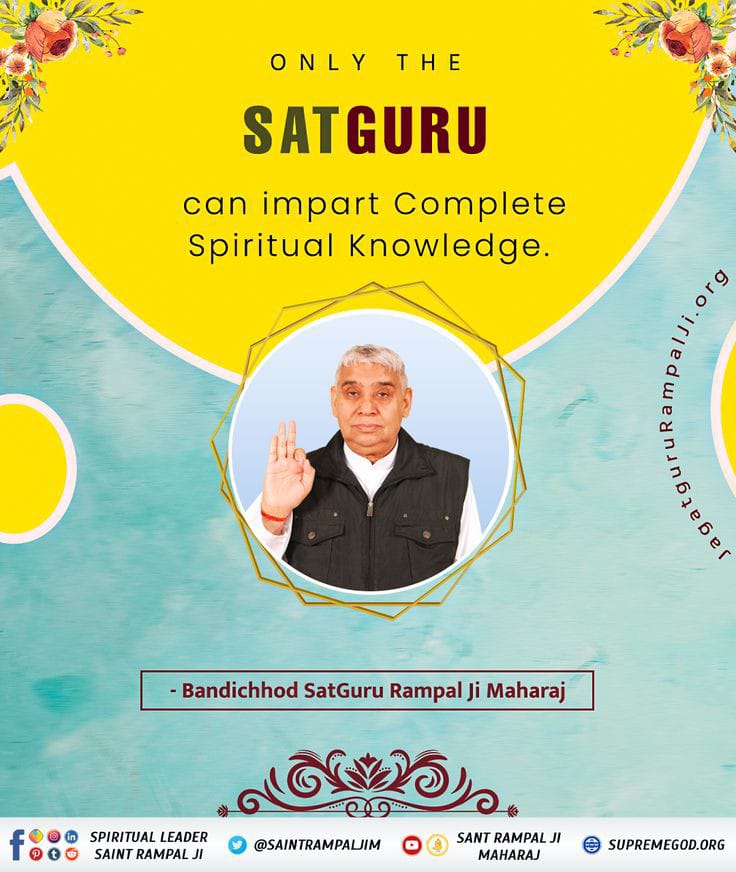 _ChilD_0f_GOD's tweet photo. Only The SATGURU can impact Complete Spiritual Knowledge.

#GodMorningFriday
-Bandichhod SatGuru Rampal Ji Maharaj ji https://t.co/UywW3BscmS