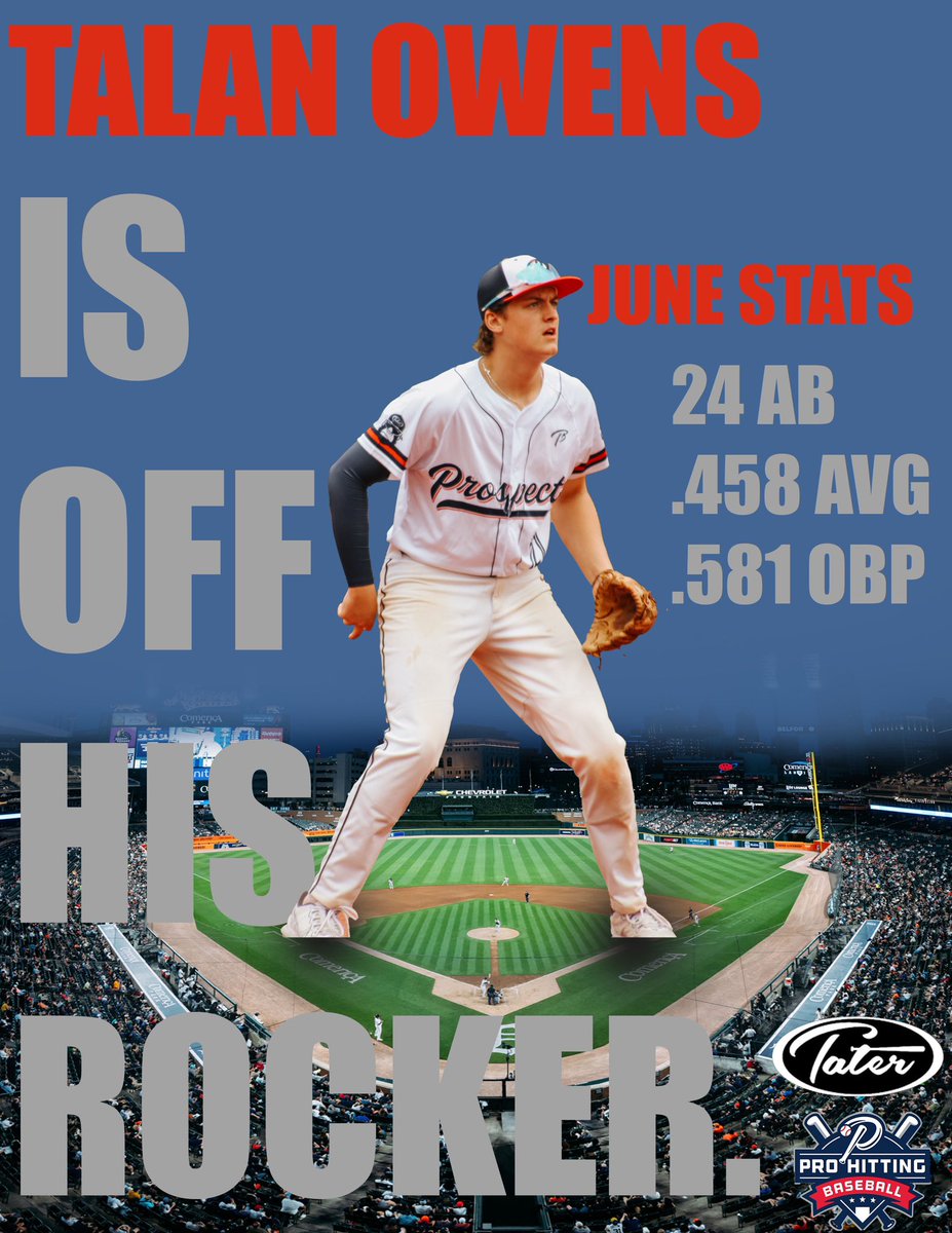 C/O 2024 3B/IF/OF/P <a href="/OwensTalan/">Talan Owens</a> tore through June slashing .458/.581/1.122 in just 24 ABs. Talan showing that his bat is ready for the next level with his consistency to put the bat on the ball. Way to go Talan! #uncommitted <a href="/GibbsHSBaseball/">Gibbs Eagles Baseball</a> @Now_d1 <a href="/CoastRecruits/">Coast 2 Coast Recruits</a> <a href="/SportsForceBB/">SportsForce Baseball</a>