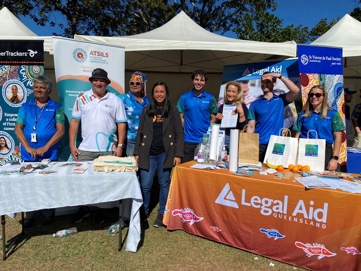LegalAidQld's tweet photo. Today #LegalAidQld is sharing legal information at the Musgrave Park Family Fun Day, Meanjin (South Brisbane). #LAQFirstNations #NAIDOCWeek2023 #Forourelders https://t.co/orOHqJwe1L