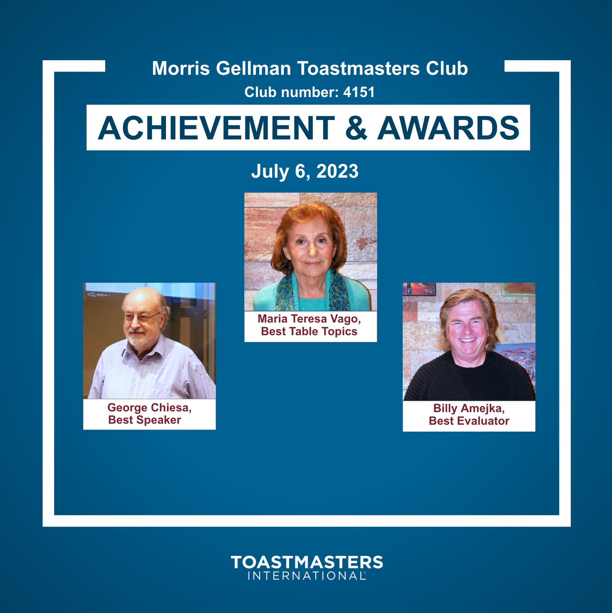 ToastmastersMG's tweet photo. More information about Morris Gellman Toastmasters Club is here https://t.co/yE9aSO3SIt . . . #toastmastersargentina #toastmastersinternational #toastmasters #toastmastersclub #toastmastersfamily #toastmastersmeeting #toastmasterspathways #whereleadersaremade #publicspeaking https://t.co/YHPECqeBrs