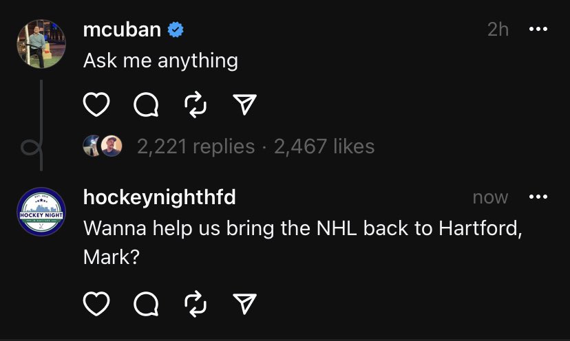 HockeyNightHFD's tweet photo. Shooting our shot. 

Why not? 🤷‍♂️ https://t.co/Yk8kYM9Ges