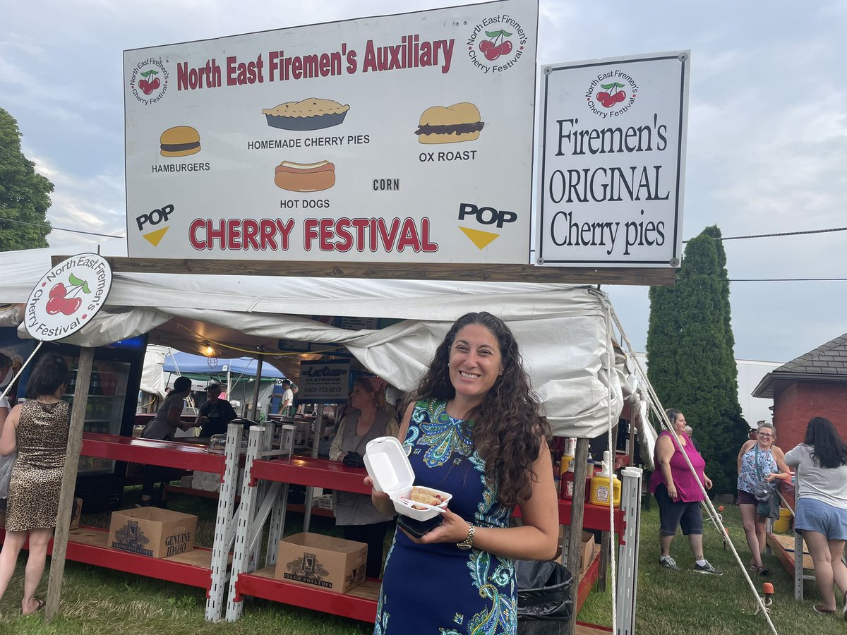 Are you even in #ErieCounty if you don’t go to the North East Firemen's Cherry Festival? 🍒