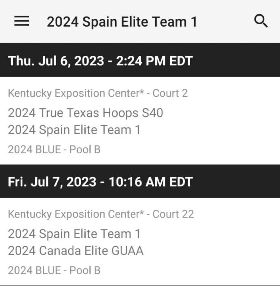 danielallavero8's tweet photo. Today we have started the #Roses23
We have won the first game against @TrueTexasHoops . If you are in Louisville come with us. Let’s go team! @EliteSportsESP. This is our schedule. https://t.co/1oaKg5BqZ5
