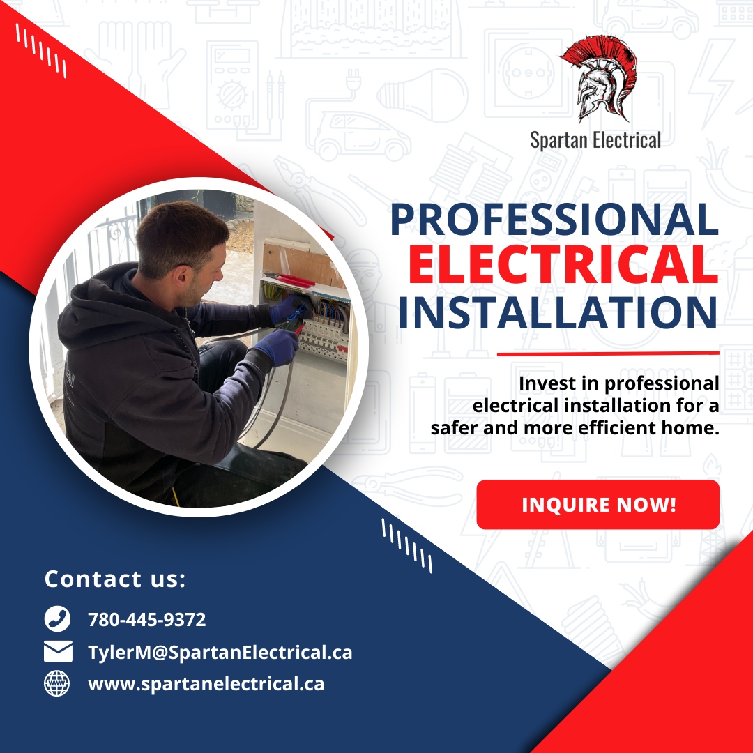 SpartanE97's tweet image. Ensure a Safe &amp;amp; Efficient Home with Professional Electrical Installation 💡⚡

➡️Visit us for more information.

#ProfessionalElectricalInstallation #SafetyFirst #EfficientHome #ElectricalServices #ExpertElectrician