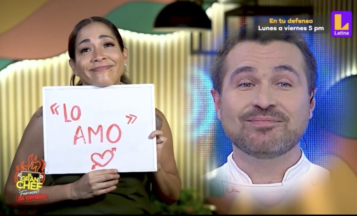 RicLaTorreZ's tweet photo. Katia Palma NOS representa. #ElGranChefFamosos https://t.co/gSSQPY2aY3