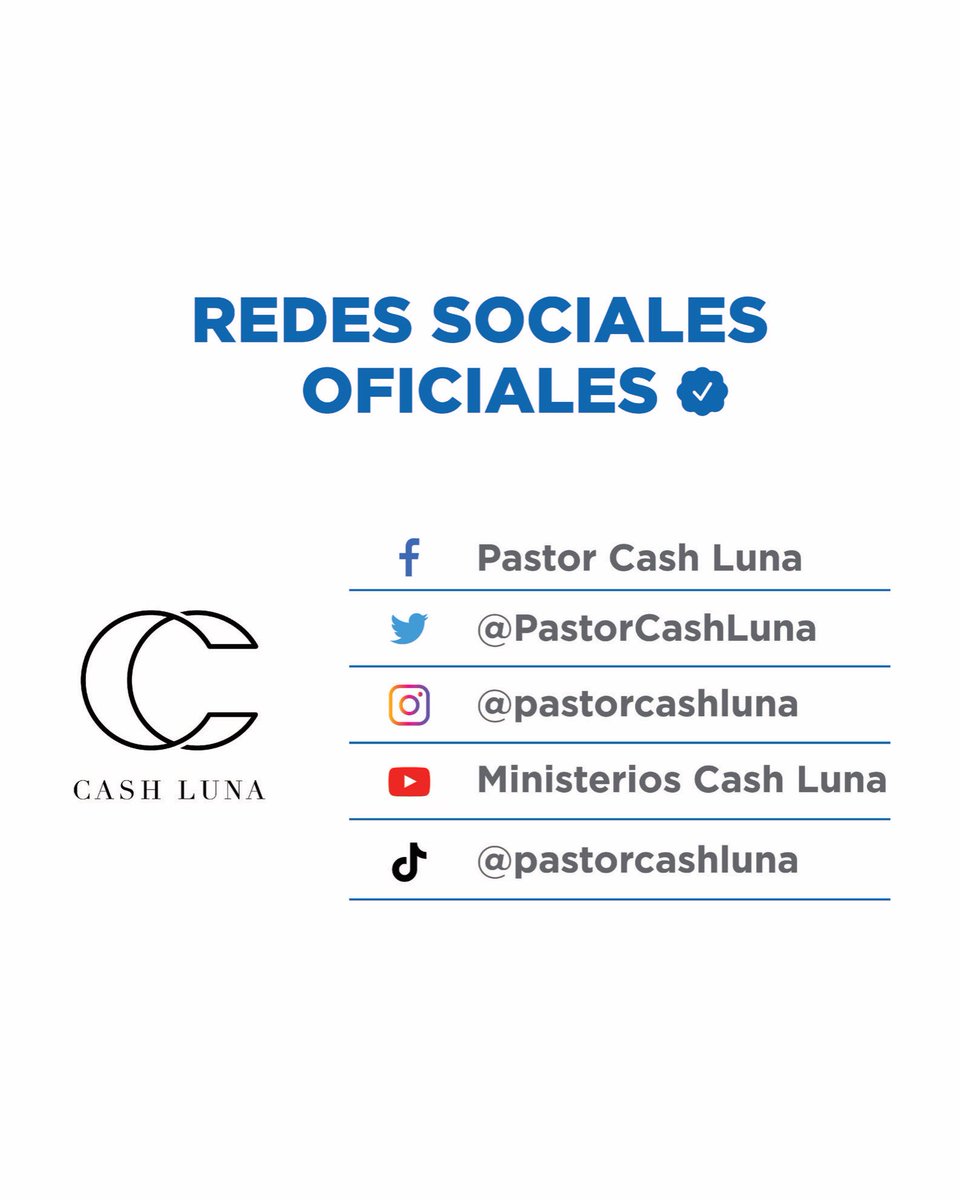PastorCashLuna's tweet photo. ¡No te dejes engañar! 🚨

El fraude a través de las redes sociales es cada vez más común. Cash Luna NO solicita donaciones de ningún tipo ni autoriza hacerlo en su nombre a través de redes sociales, mensajes directos, Messenger, WhatsApp o Telegram. 🙌🏻 https://t.co/LiRxJuDHeZ