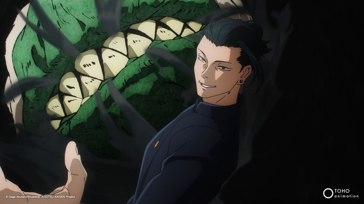 Calling all JUJUTSU KAISEN fans! Share your thoughts about the JUJUTSU KAISEN Season 2 premiere using hashtag #JujutsuKaisen. Let’s get Geto on the trending page!