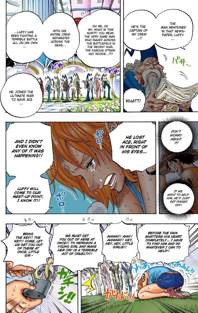 Nami reaction to Luffy's death announcement