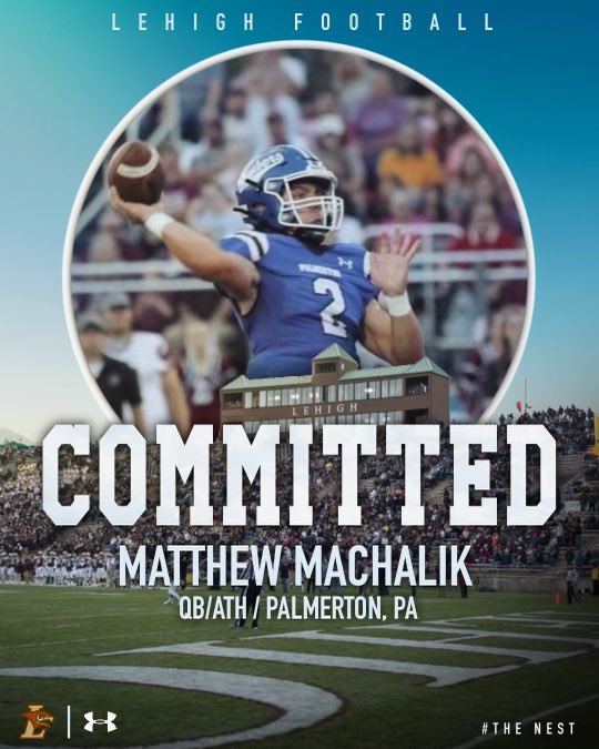 COMMITTED!! Truly a blessing! 🤎🤍🗻🦅<a href="/LehighFootball/">Lehigh Football</a> <a href="/coach_cahill/">Kevin Cahill</a> <a href="/CoachDanHunt/">Dan Hunt</a> <a href="/LU_CoachMac/">Mark McMaster</a> <a href="/PaFootballNews/">Pennsylvania Football News</a> <a href="/EPAFootball/">EasternPAFootball</a> <a href="/KeithGroller/">Keith Groller</a> <a href="/TomHousenick/">Tom Housenick</a> @PRZPAvic <a href="/BHurleyTNsports/">Brad Hurley</a>