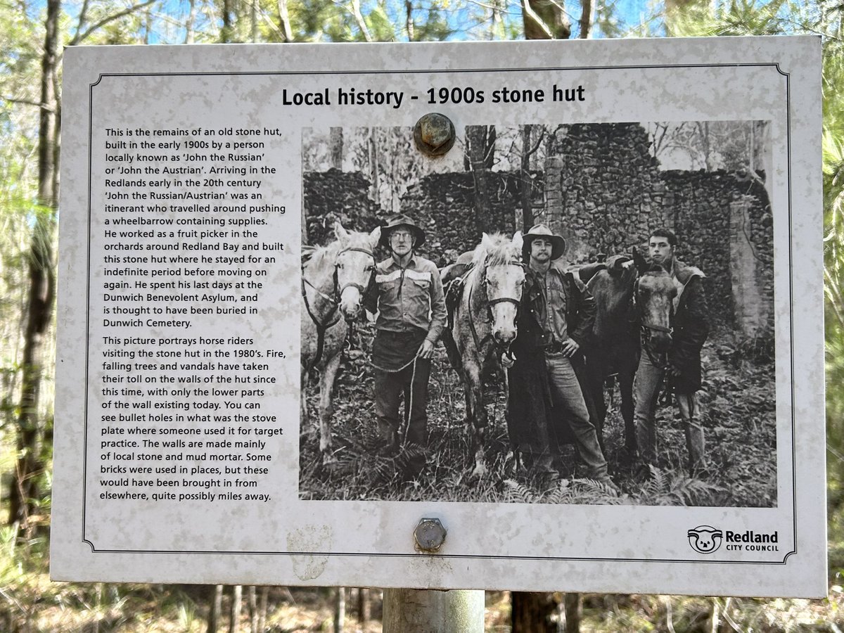 On my MTB ride this morning I came across these ruins and signage from the local council about them! I’ve ridden this trail so many times, but the bush has been so thick it’s obscured them. Lovely surprise!