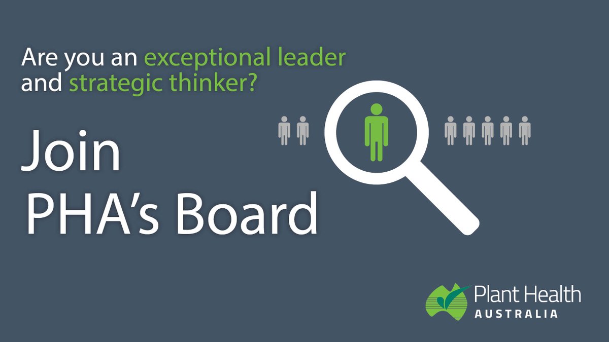 PHA is seeking new Board Members with a range of skills and experience, and a passion for #biosecurity and the plant sector. Applications close on 31 July 2023. More info: bit.ly/3MDM0Lr 
#planthealth #strategicleadership #opportunity