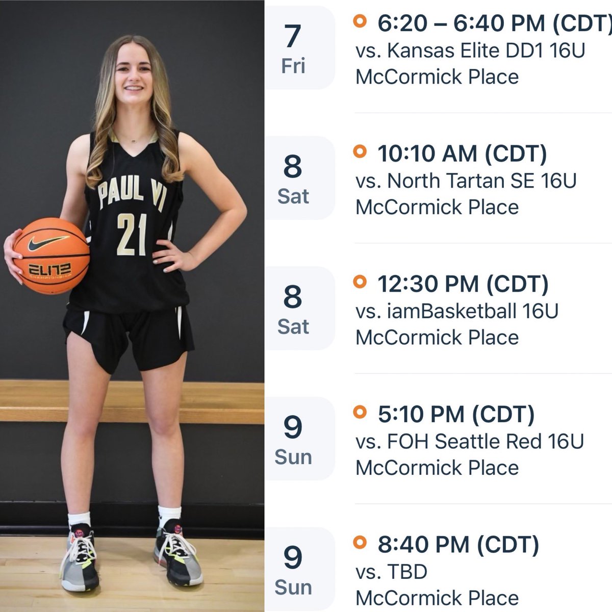 PVIGIRLSBBALL's tweet photo. Coaches, make sure you check out Mairin Halicy with Fairfax Stars 16U Maroon this weekend! https://t.co/OM71hV5Cqx