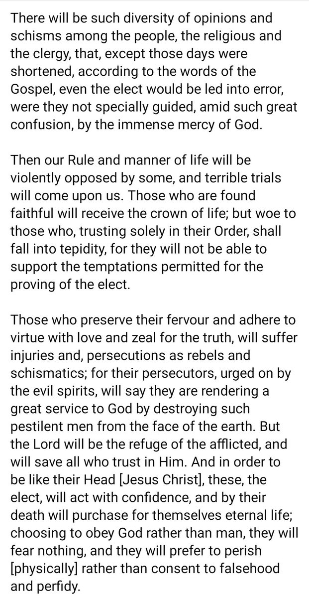 marymar49743095's tweet image. St. Francis of Assisi Prophecy:

“A Man, not Canonically Elected, will be raised to the Pontificate… In those days Jesus Christ will send them not a true Pastor, but a Destroyer.”