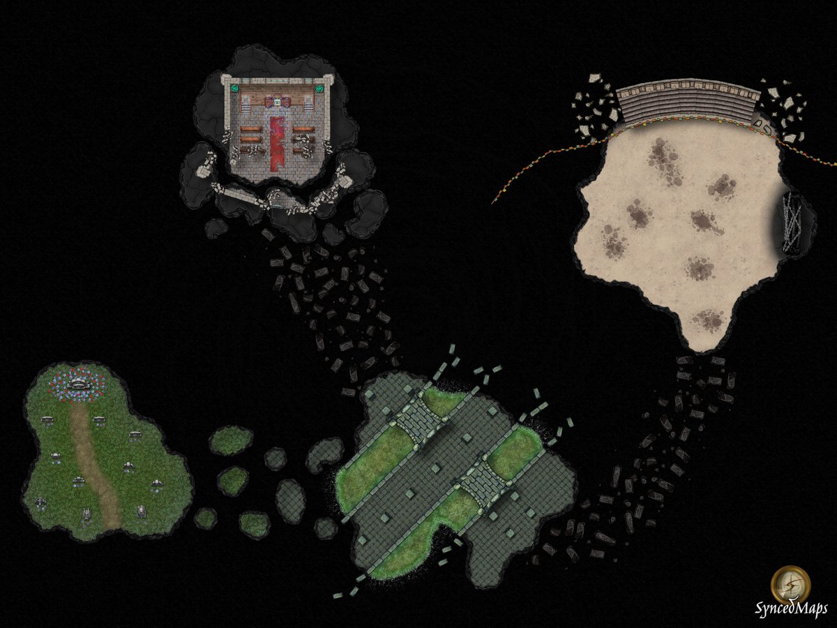syncedmaps's tweet photo. I've received very nice comments over my time in map making - so I can't help but thank anyone who would take any time to see my work! 😊

Here are two maps named "Stonewood Forest" and "Abyssal Crossing" 🪨⬛️🌊💀
#dndart #inkarnate #dnd5e #dndmaps #ttrpg #dnd https://t.co/rsTgFxkYNk