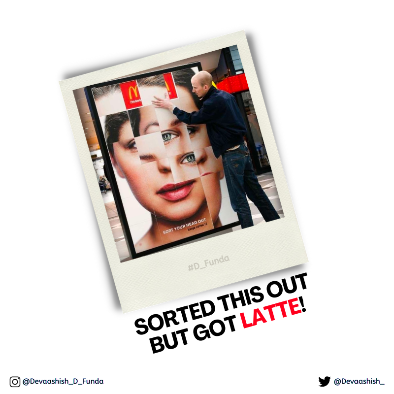 Don't you hate being Latte?
⌚🏃☕

#D_Funda

_
#puns #punny #punD #punintended #ads #adsD #funny #humour #humor #irony #ironic #punintended #coffeepuns #late #latte #coffee #coffeelovers  #coffeetime #coffeeaddict  #mcdonalds #mccafe #puzzle #puzzles #runninglate #gotlatte