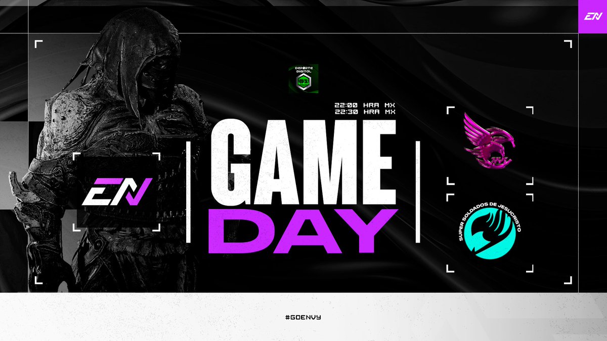 ⚙️Tenemos actividad en <a href="/DeporteDigitalH/">Deporte Digital 01</a>

🆚<a href="/TheHatedsl/">THE HATEDS l</a>
🆚<a href="/Org_SSJ/">SSJ eSports</a>
🕗22:00 Hrs
🕗22:30 Hrs
📡twitch.tv/deportedigital…
 
🟣Vamos por esa victoria🟣

⚫️@6lockv
🟣@cl5ayn
⚫️@jteachSZN
🟣@floreessj

🔱<a href="/NeroMarinero/">Envy Nero</a>
🔱<a href="/vToxicD/">Is Toxiq 🎮</a>
🔱<a href="/LASTSSJ/">JLast_</a>
🔱<a href="/ChronossMT/">Envy Montiel 👑</a>

#Unstoppables
#EnvySZN
#GoEnvy