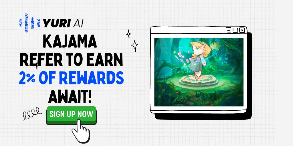 YuriAI_Official's tweet photo. Attention all adventurers! 📢
Unlock greater rewards and forge unbreakable bonds in #KAJAMA! Invite your friends to embark on this epic gaming adventure and earn 2% of their rewards as a bonus. 🎮💰
Refer to earn now: https://t.co/M9wqXc4PN9
#EarnRewards #GamingCommunity #Yuri https://t.co/ZmBUZUIqws