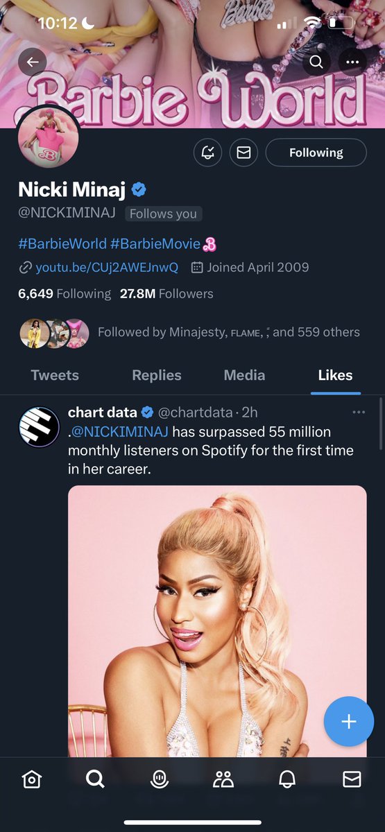 MinajGrande_'s tweet photo. NICKI MINAJ FOLLOW ME OMG🎀🦄 OM CRYING https://t.co/3YHAwEHAav