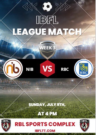 ibfltt's tweet photo. Bottom of the table clash between NIBTT and RBC Royal bank, with the usually powerful NIBTT looking to kickstart their season after back to back losses to the top two teams. https://t.co/naEHwJek0c