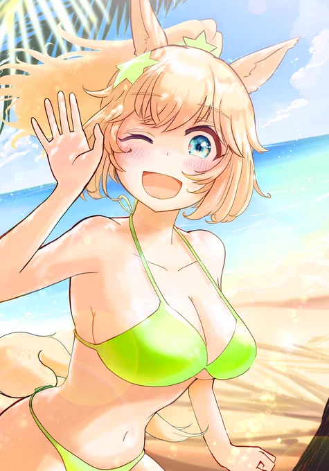シンプルビキニタイキさんビキニの日3日目になんとか間に合ったかな#ビキニの日 #タイキシャトル 