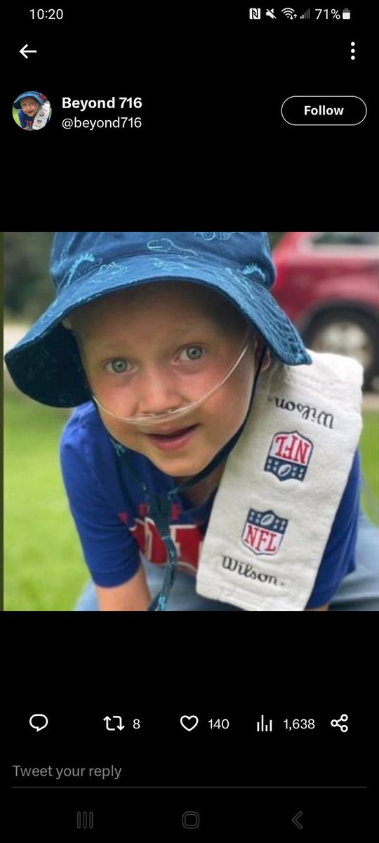 With all the hell in this world its truly amazing how much love one tough little guy can bring. His story touched so many and truly made all of us who followed the journey a better person. We all appreciate life a little more today because of Eddie #BillsMafia    @NickMayerik