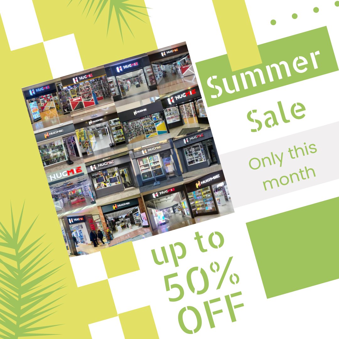 Don't miss out on this opportunity to shop till you drop and discover exclusive deals and discounts. Hurry, the summer sale won't last forever! 💥✨

#SummerSale #IrelandShop #Hugmie #OfflineShopping #SummerEssentials #DealsAndDiscounts