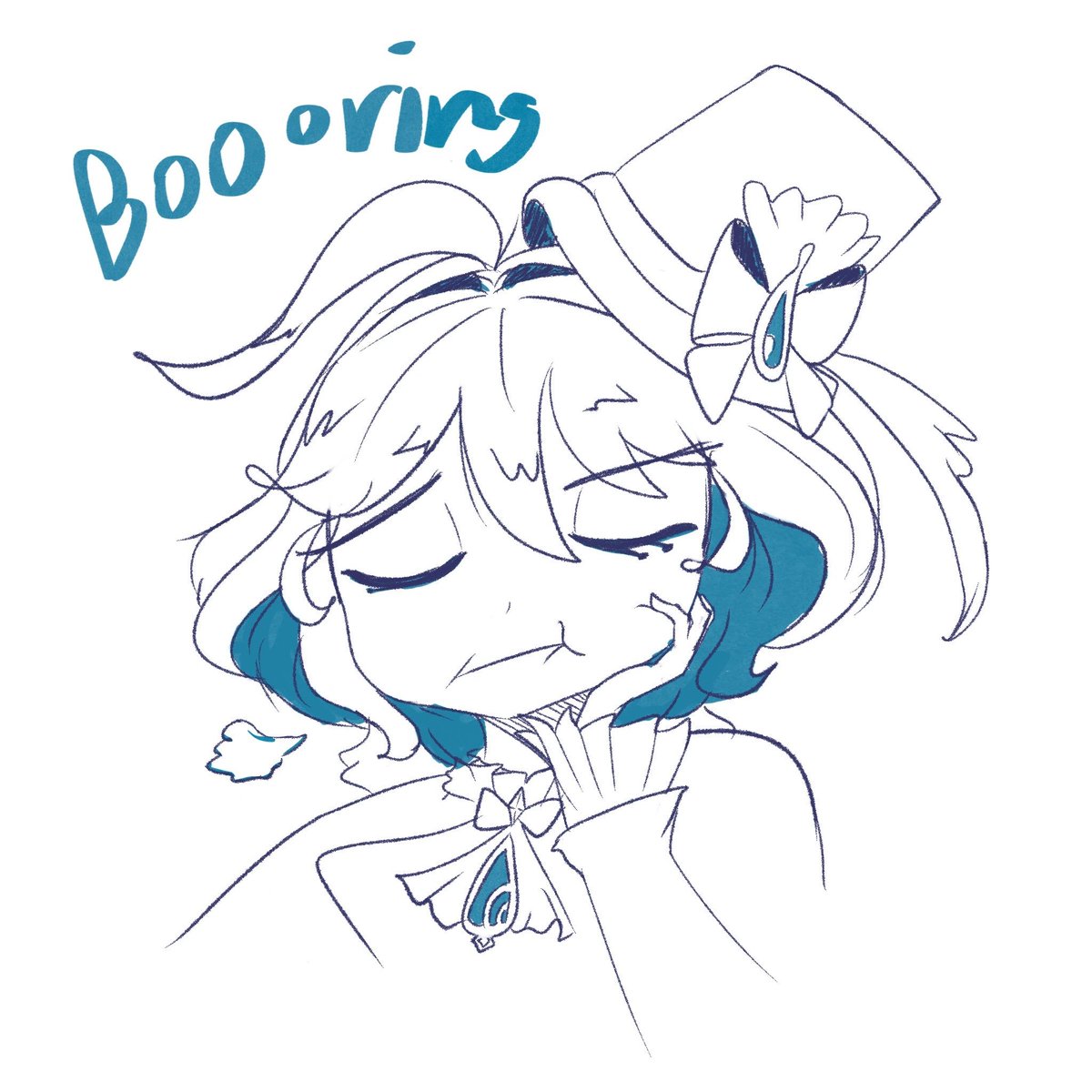 Kitaxedee's tweet image. Sketch dump because god her brattiness?? Which god wouldn&apos;t get bored of earth or sth
#Furina #genshinimpact #sketchyart