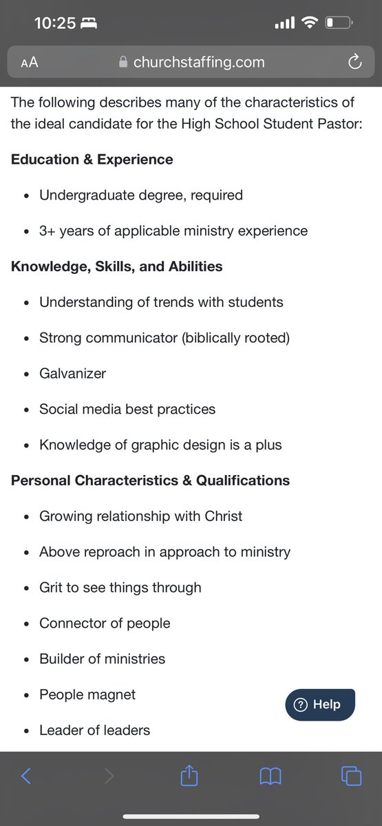 Why can’t we find any quality youth pastors? 

The expectations: 

Be the part time social media / graphics guy, leader of leaders, builder of ministries, gritty galvanizer, and *checks notes* a people… magnet?