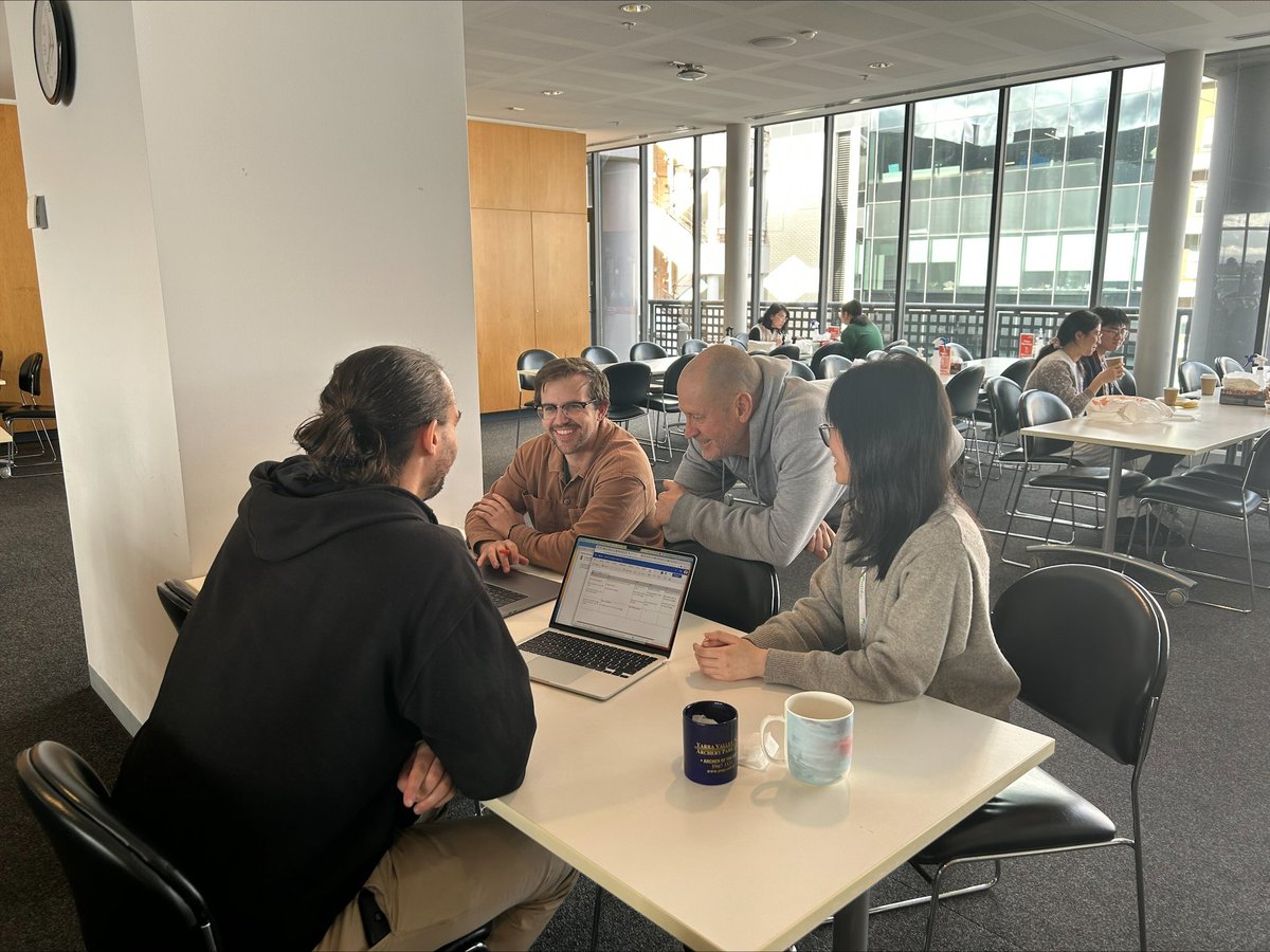 Vicarious enjoyment of data! Nothing better than meeting <a href="/WEHI_research/">WEHI (Walter and Eliza Hall Institute)</a> scientists in the tea room &amp; discussing beautiful experiments. Love the passion &amp; joy of Aileen, Jason &amp; <a href="/JonnoBernardini/">Jonathan Bernardini</a> - so infectious. Can’t wait to meet the scientists <a href="/CSIRO/">CSIRO</a> and hear about their work.